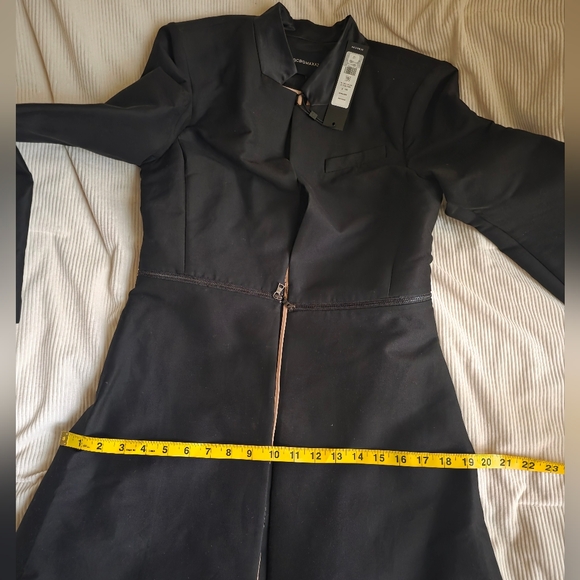 BCBGMAXAZRIA Arelia Zip Waist A-Line Essential Jacket Sz S Black Nwt - Picture 9 of 16